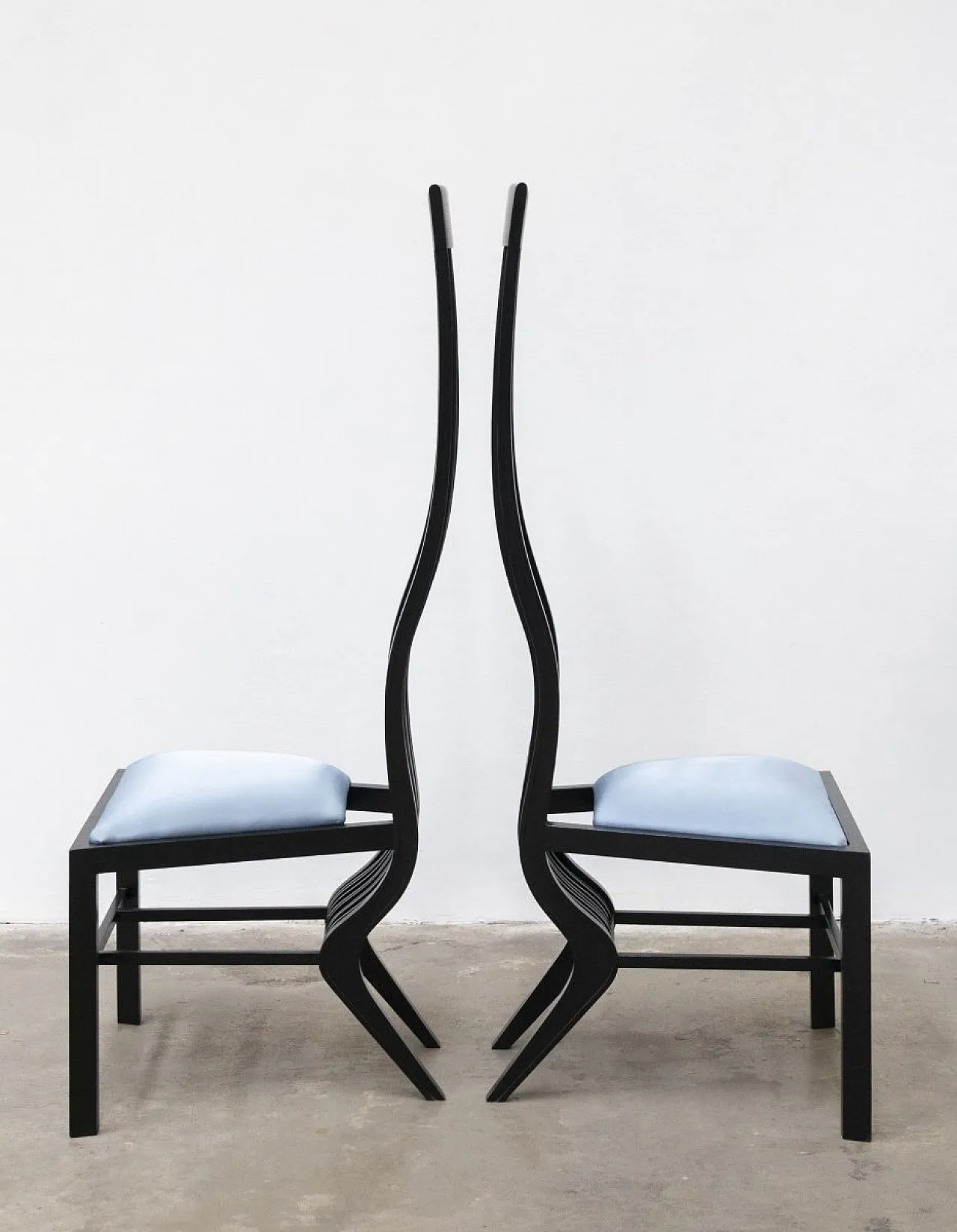 Coppia di sedie Monroe di Arata Isozaki per ICF Milano, anni '80 1