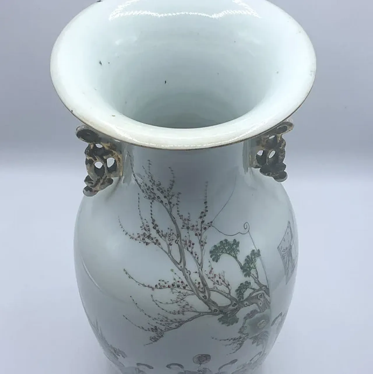 Vaso in porcellana con anse plastiche, '900 5