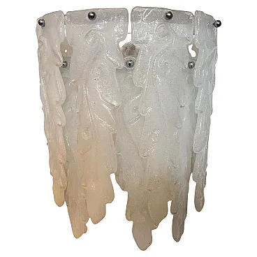 Mid-Century Modern Murano glass wall sconce by Mazzega, 1970s