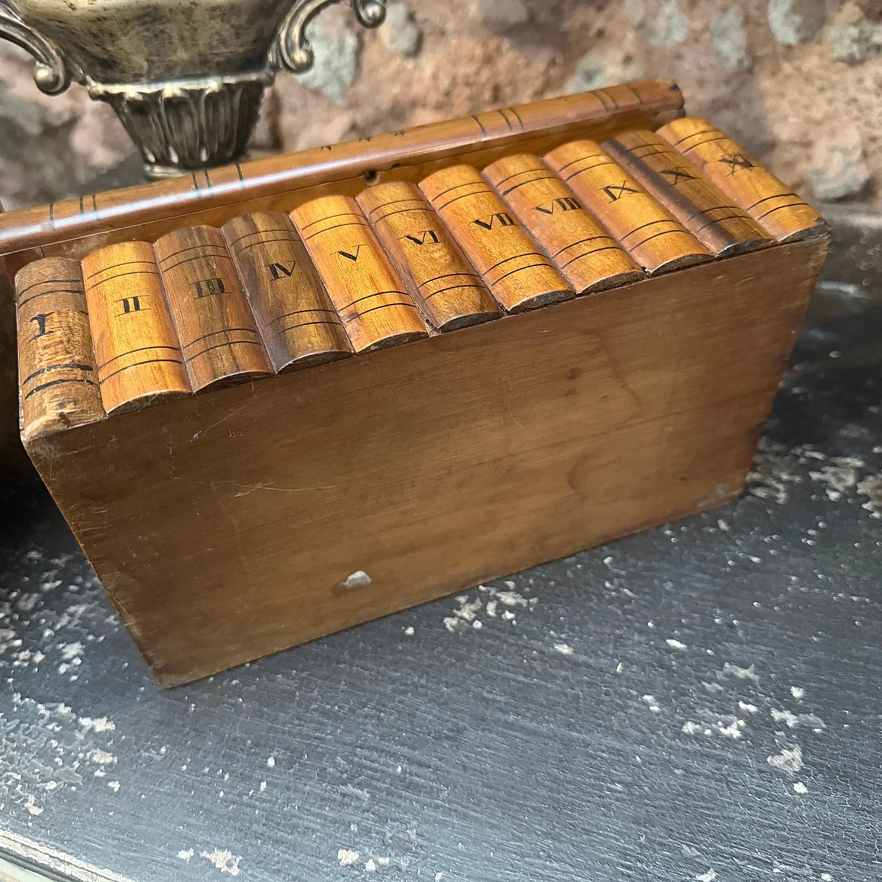 Art Deco inlaid fruit wood cigar box, 1920s 6
