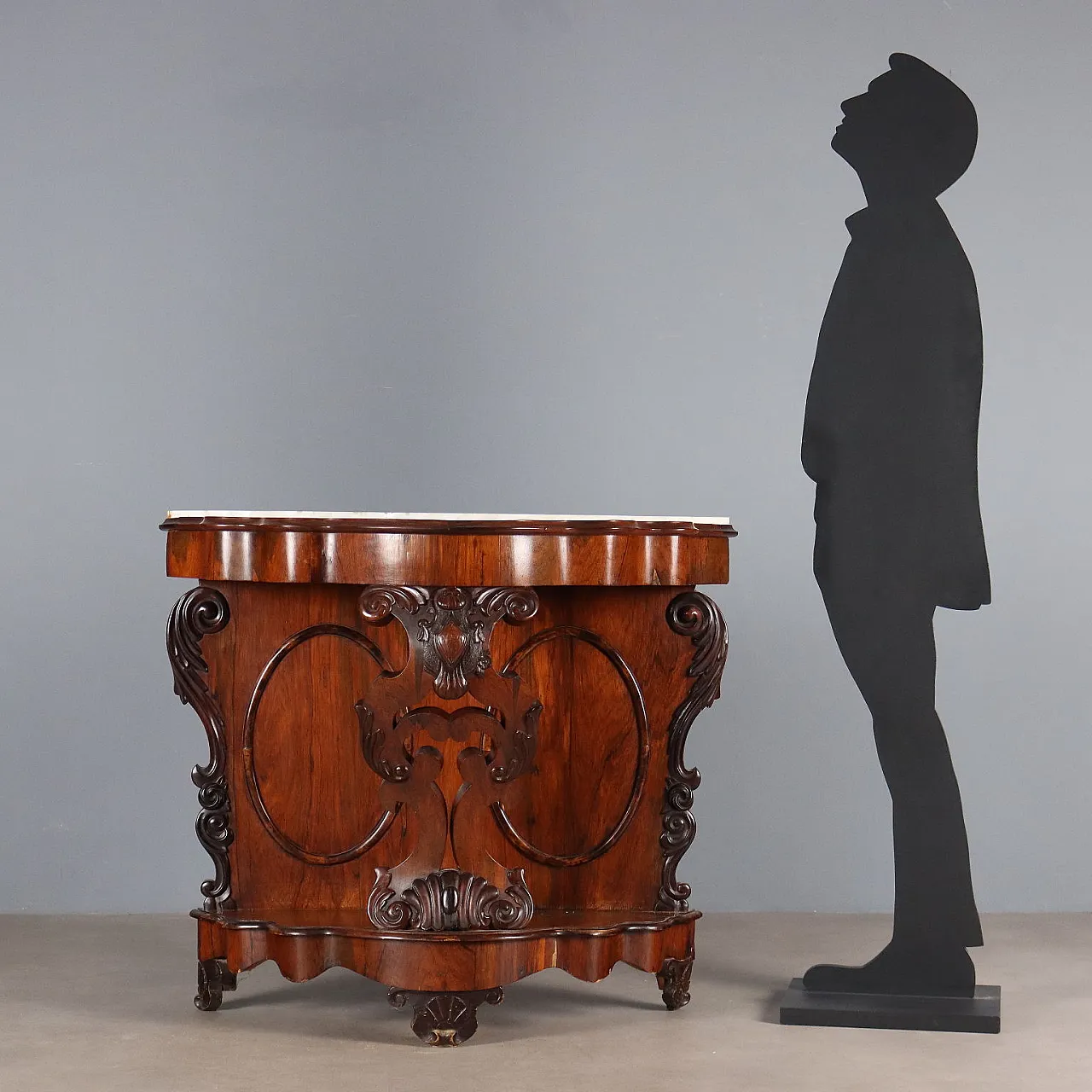 Louis Philippe console in rosewood, 19th century 3