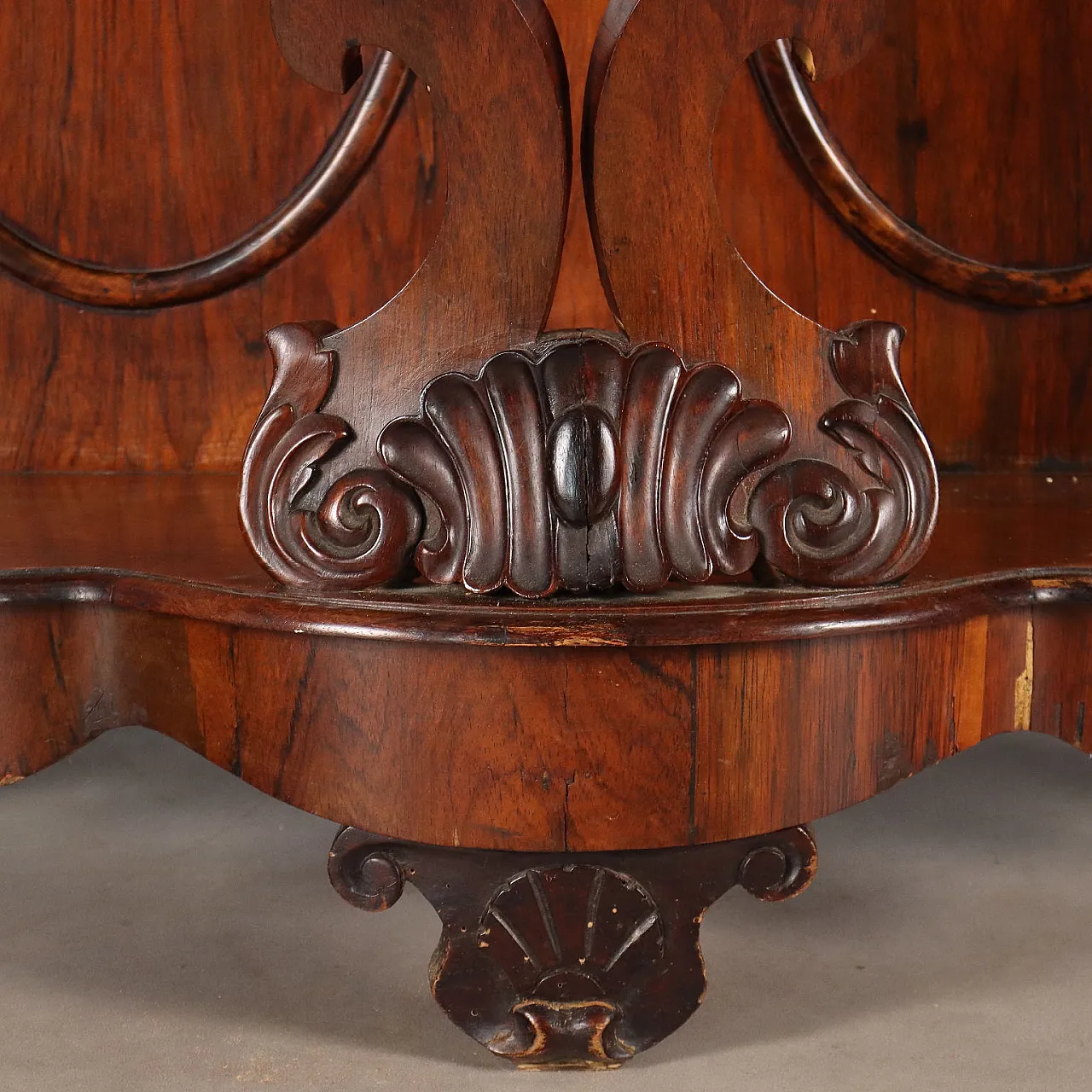 Louis Philippe console in rosewood, 19th century 7