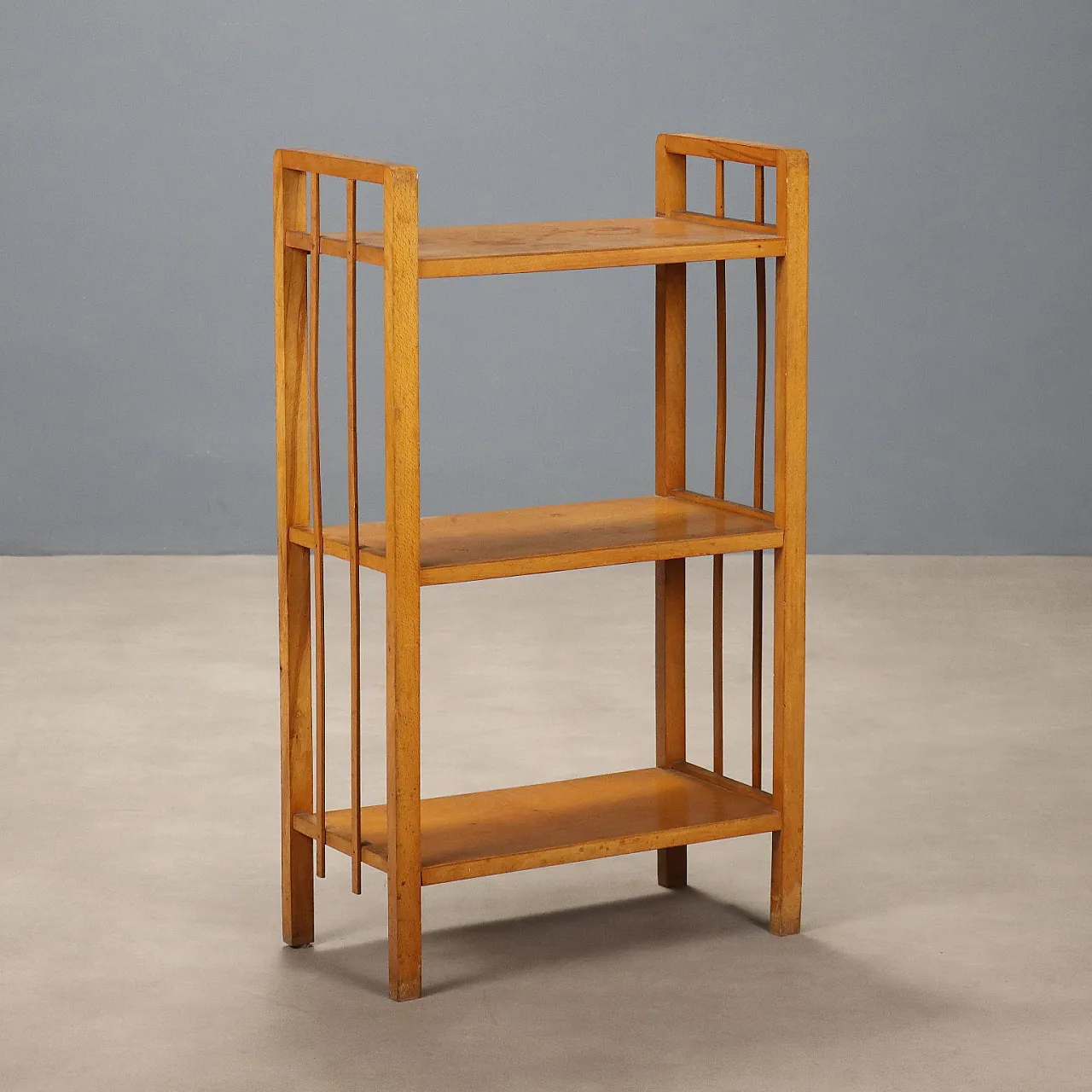 Deco étagere in beech and poplar, 1940s 1