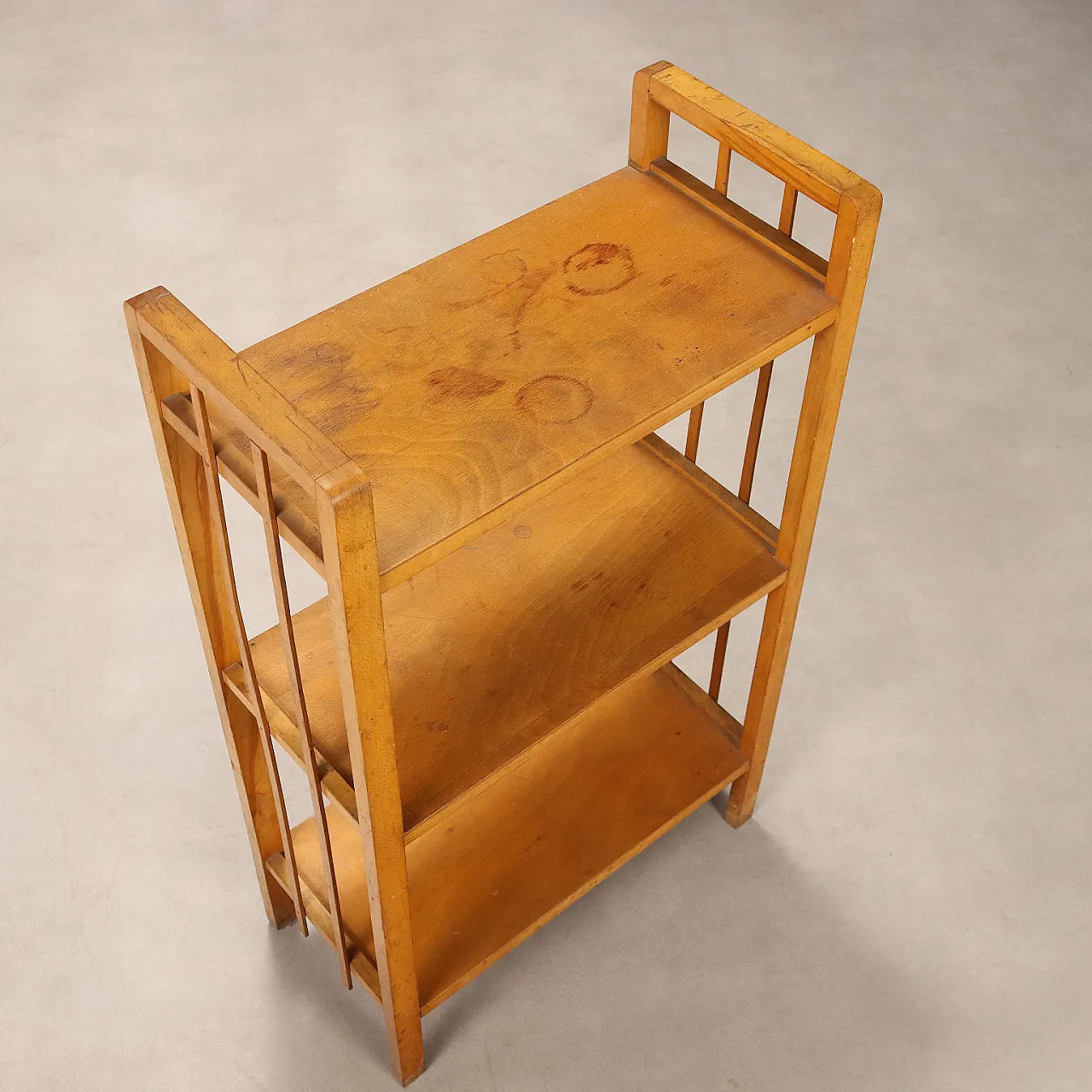 Deco étagere in beech and poplar, 1940s 4