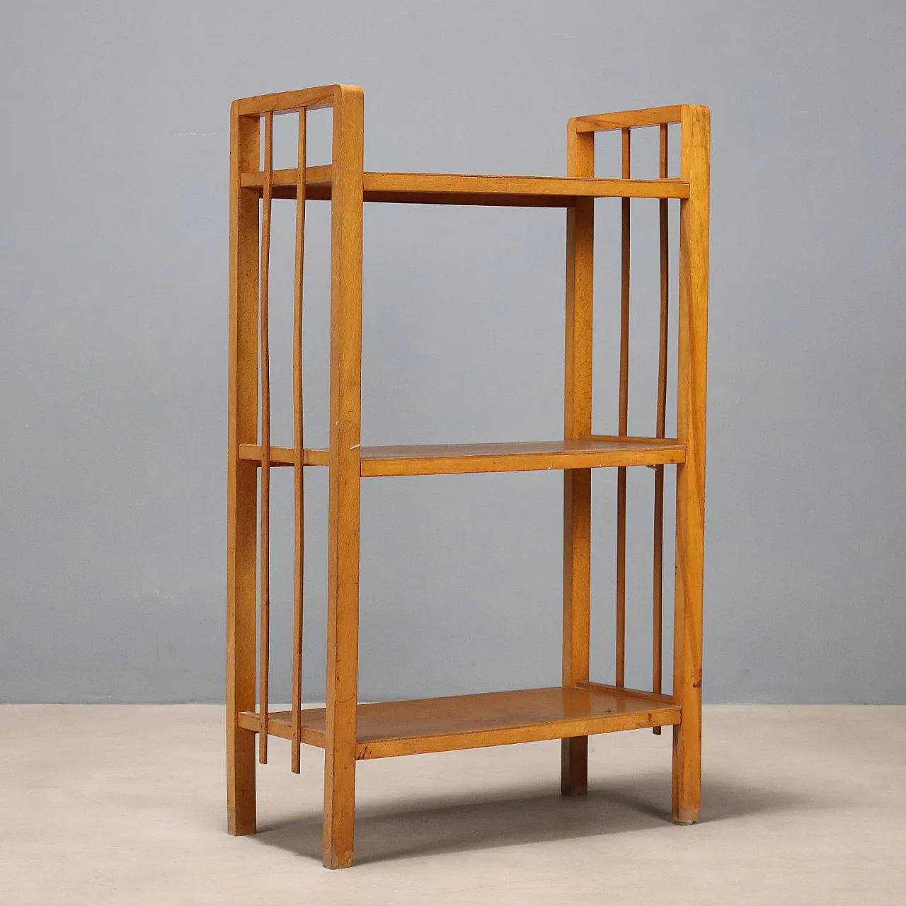 Deco étagere in beech and poplar, 1940s 8