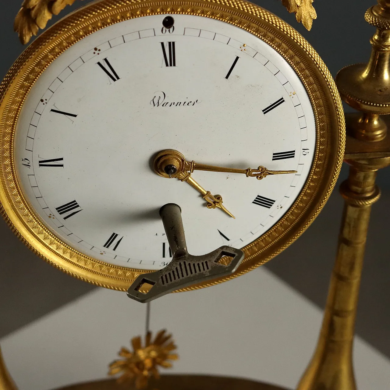 Warnier à Paris table clock, 19th century 5