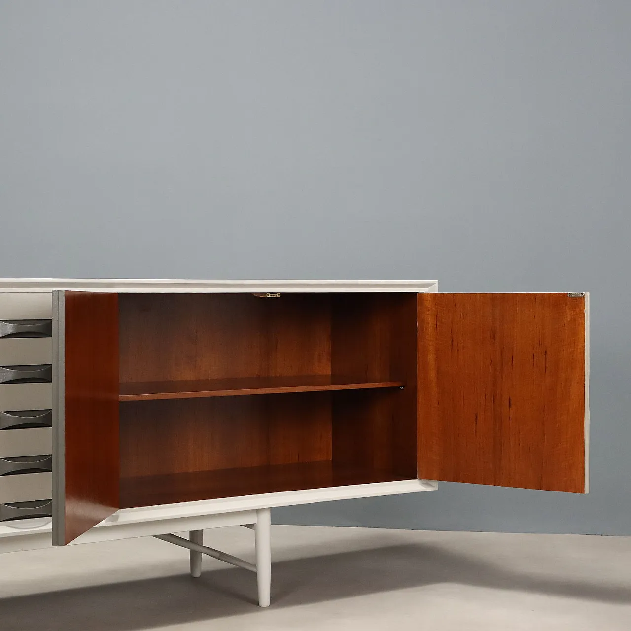 Credenza Prisma in teak verniciato, anni '60 5