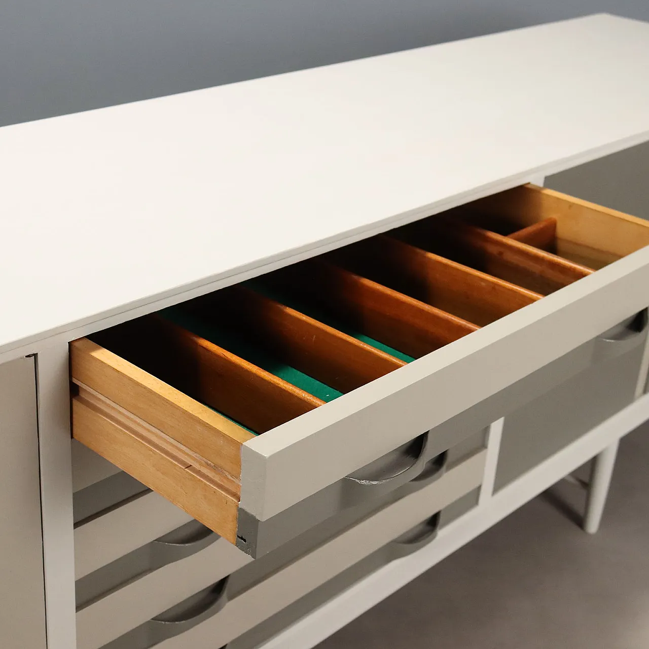 Credenza Prisma in teak verniciato, anni '60 6