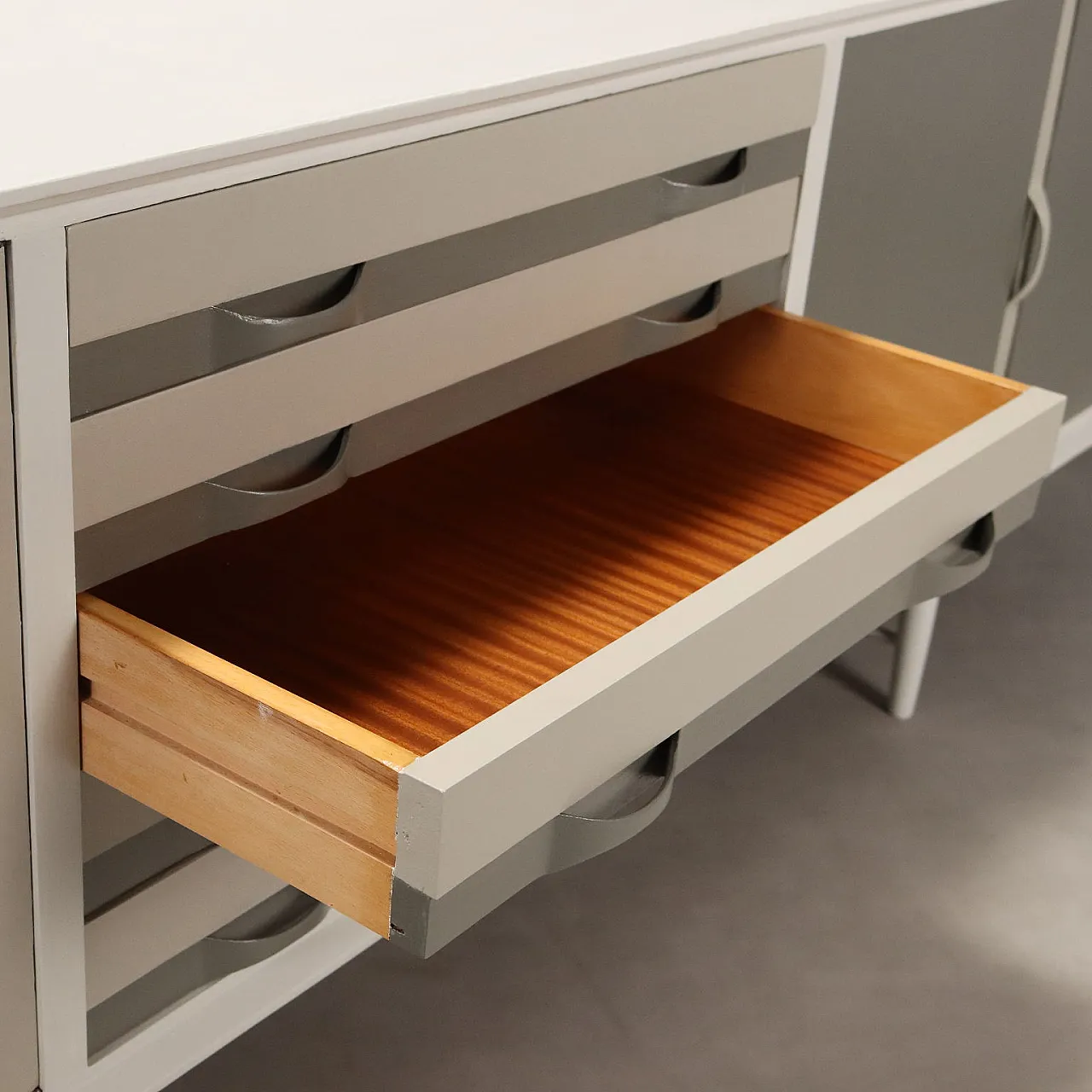 Credenza Prisma in teak verniciato, anni '60 7