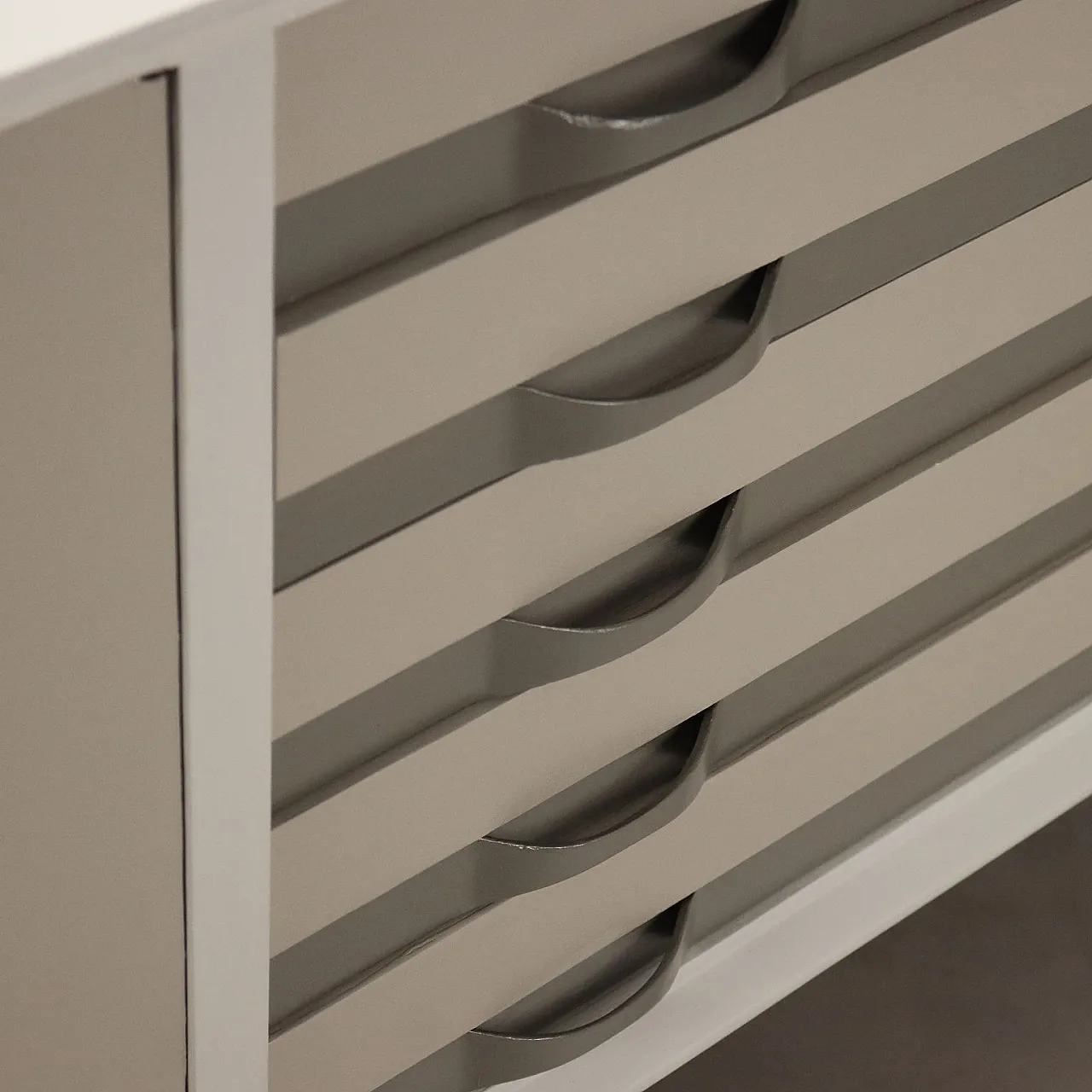 Credenza Prisma in teak verniciato, anni '60 9