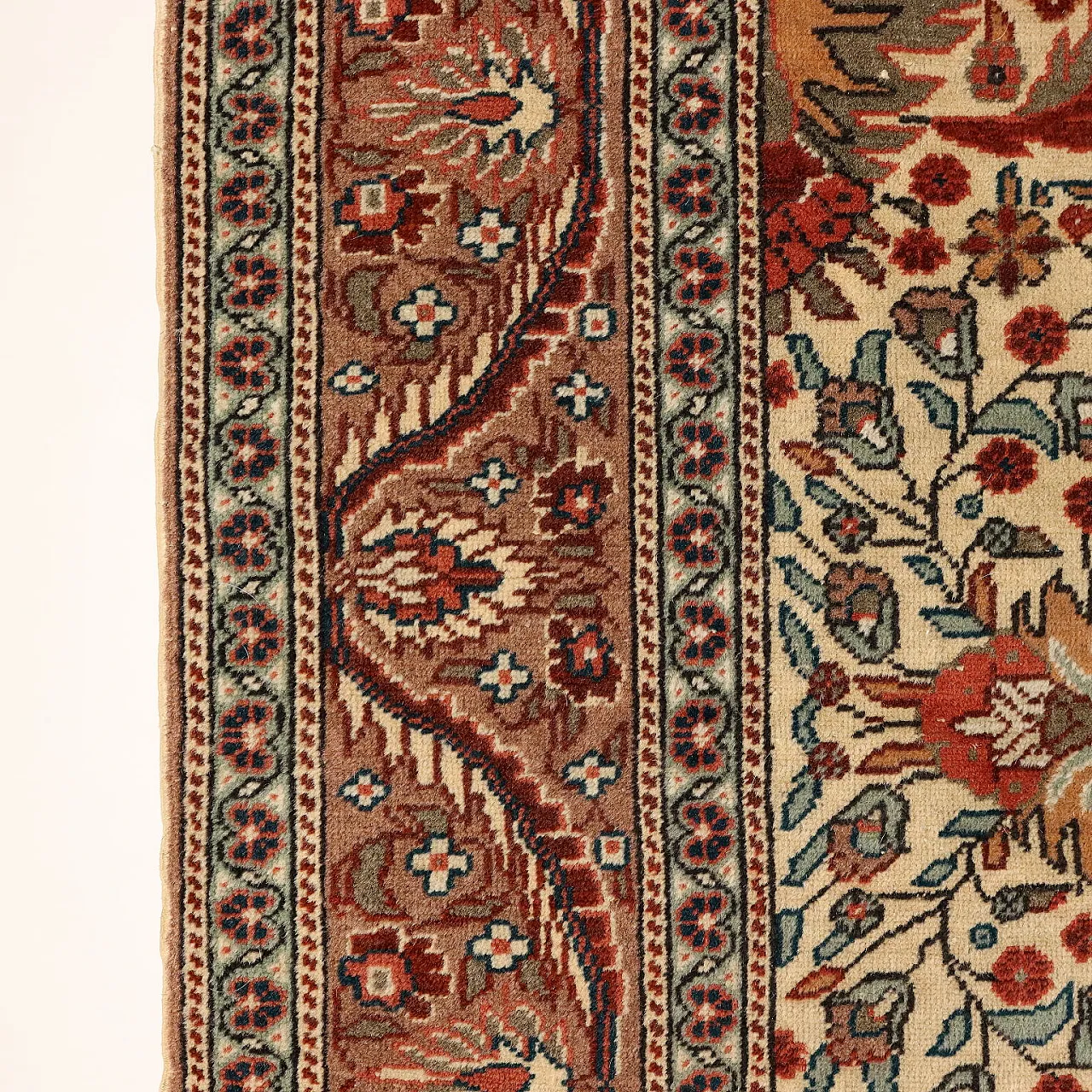 Kaisery cotton and wool rug with heavy knot, late 20th century 6
