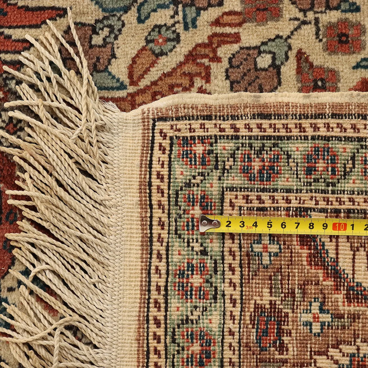 Kaisery cotton and wool rug with heavy knot, late 20th century 7