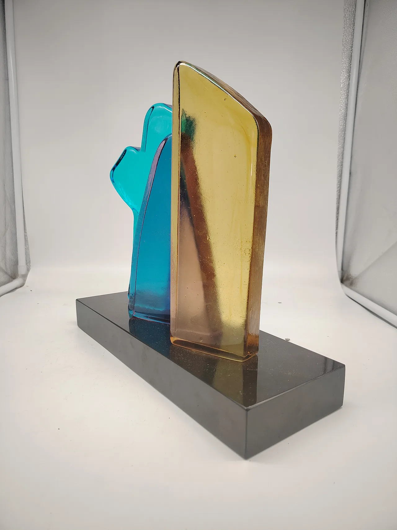 Sculpture in polychrome glass Limited edition by Riccardo Licata, 90s 2