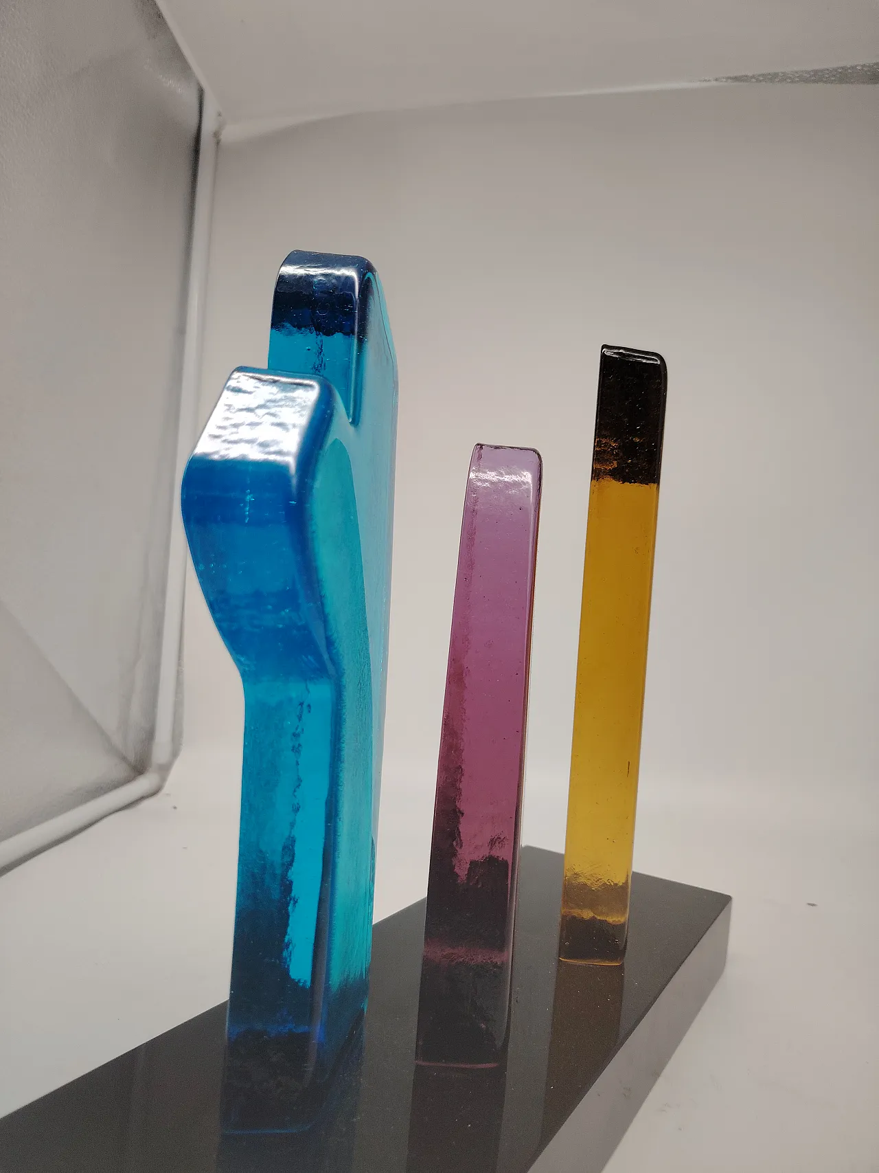 Sculpture in polychrome glass Limited edition by Riccardo Licata, 90s 11
