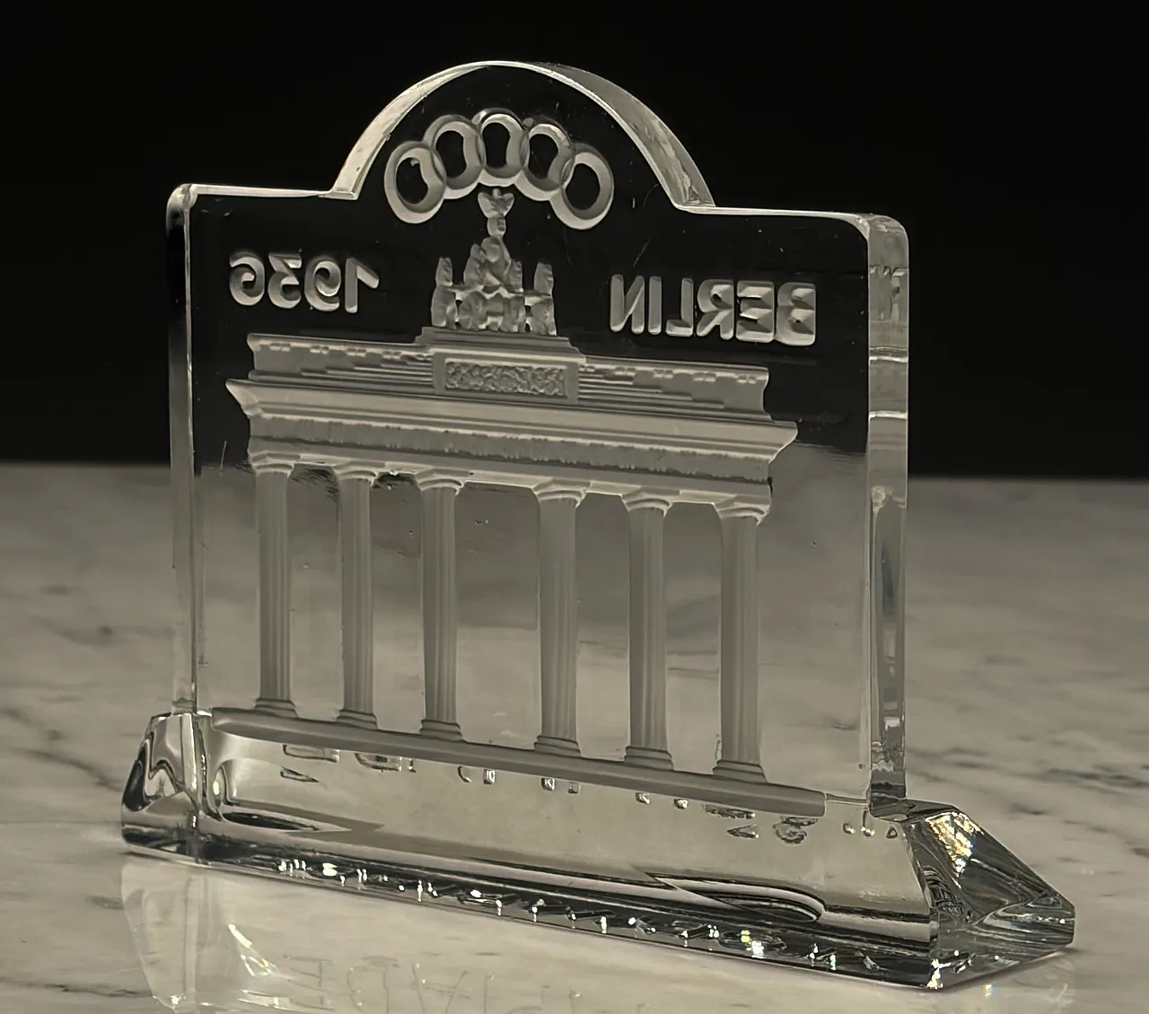 Berlin 1936 Summer Olympic Games Crystal Paperweight, 30s 4