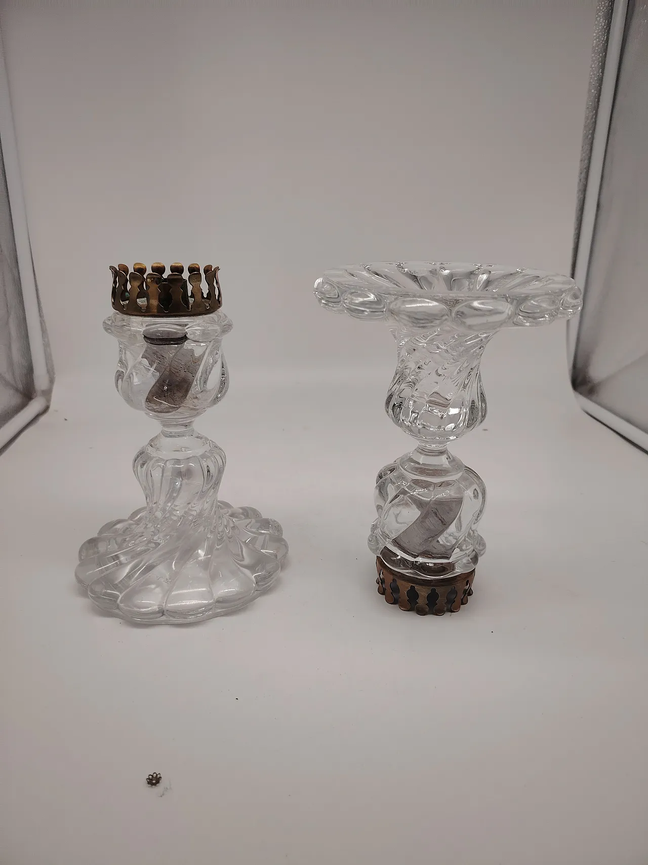 Coppia candelieri in cristallo Baccarat, anni '70 7