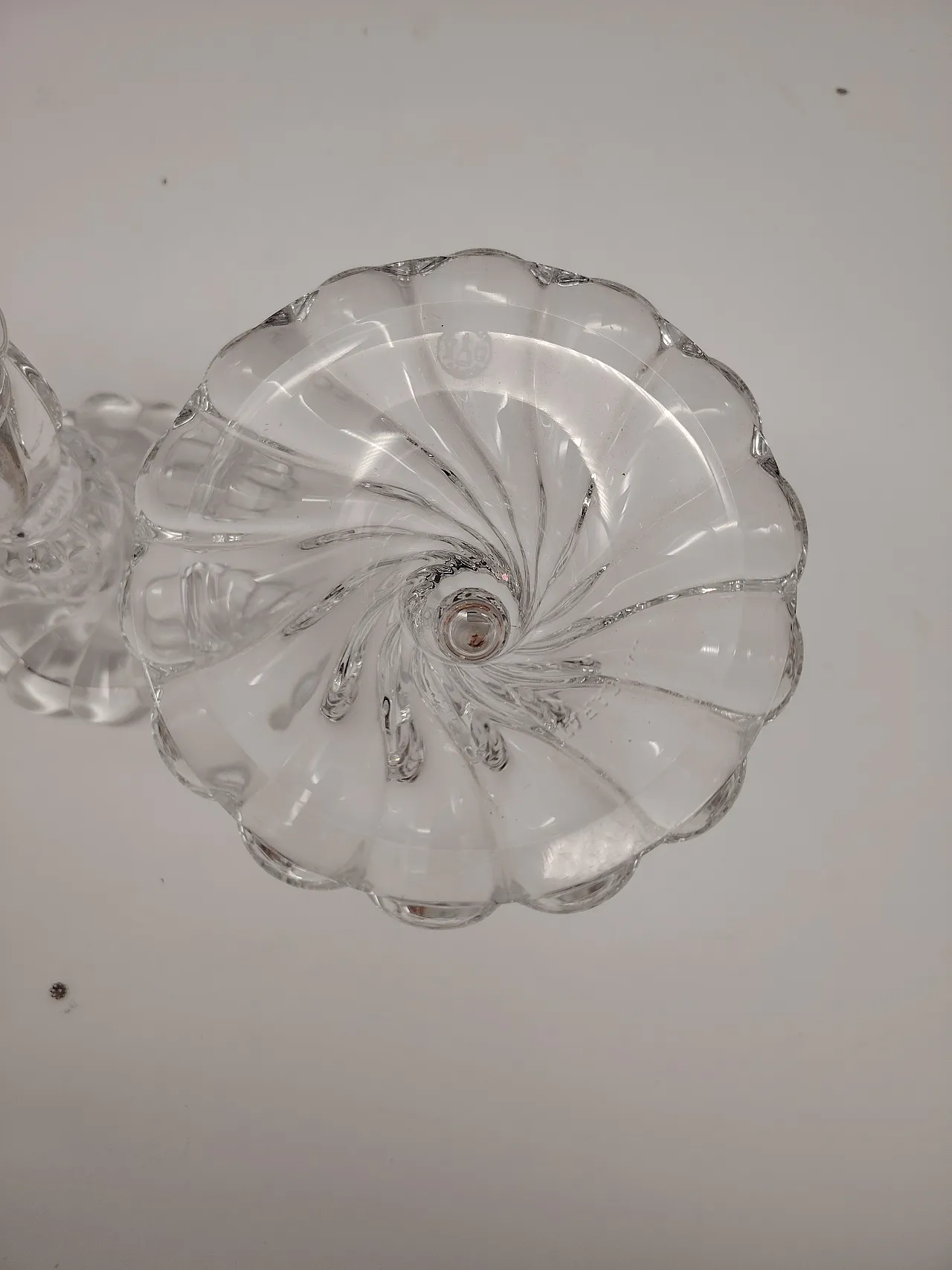 Coppia candelieri in cristallo Baccarat, anni '70 8