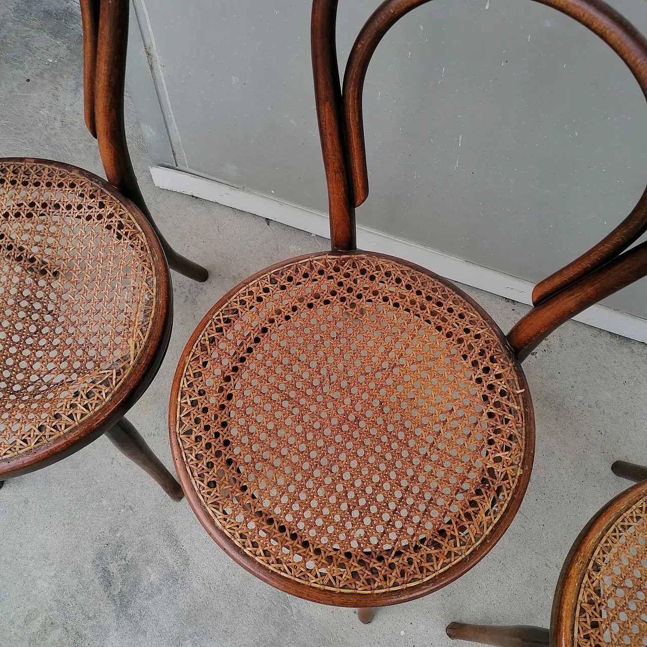 7 Sedie Marche Gebrüder Thonet e Wackerlin & C. modello n.18 '800 5