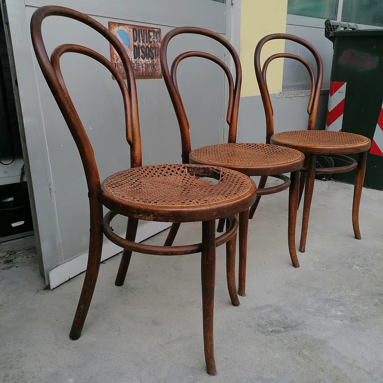 7 Sedie Marche Gebrüder Thonet e Wackerlin & C. modello n.18 '800 7