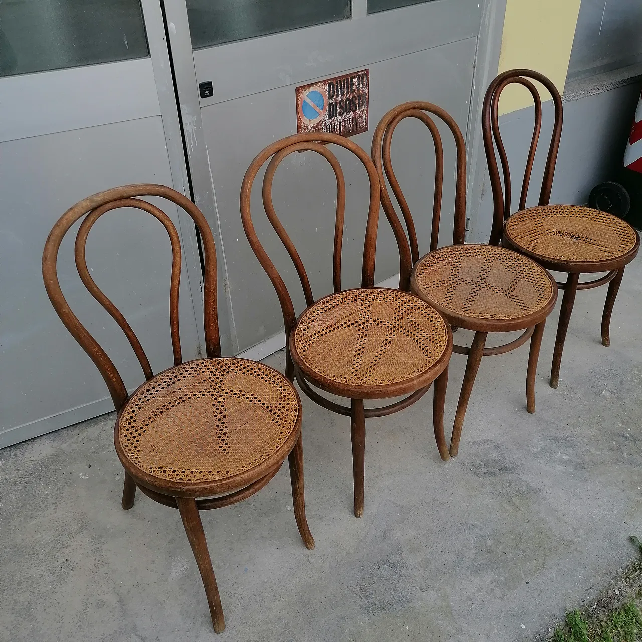 7 Sedie Marche Gebrüder Thonet e Wackerlin & C. modello n.18 '800 13