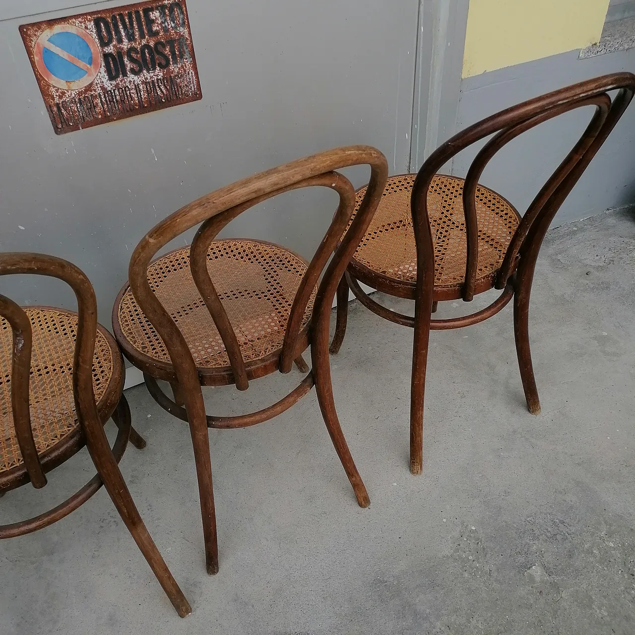 7 Sedie Marche Gebrüder Thonet e Wackerlin & C. modello n.18 '800 20