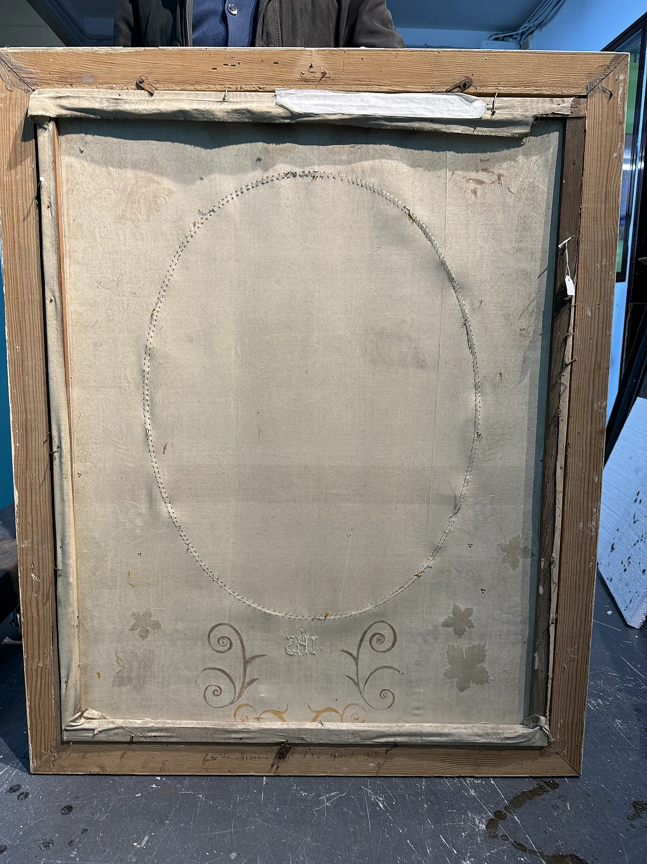 Antico disegno a carboncino XIX unica vera immagine Gesù da antica 17