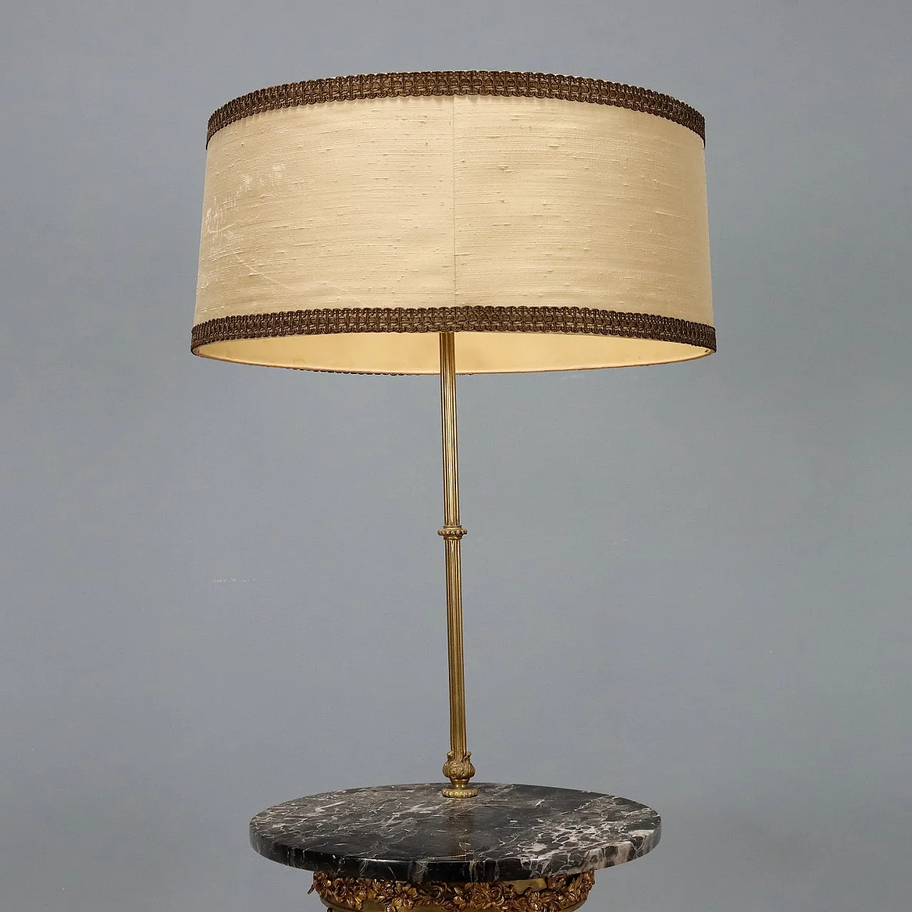 Lampada da terra con tavolino, primo '900 7