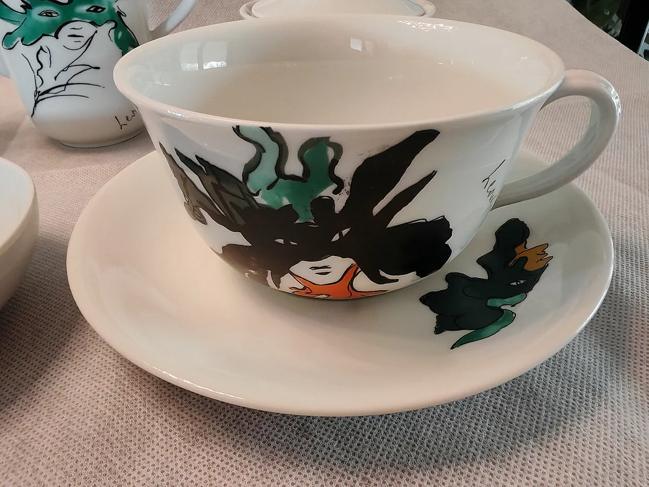 Leonor Fini Le Maschere service Verbano Laveno, 1951 2