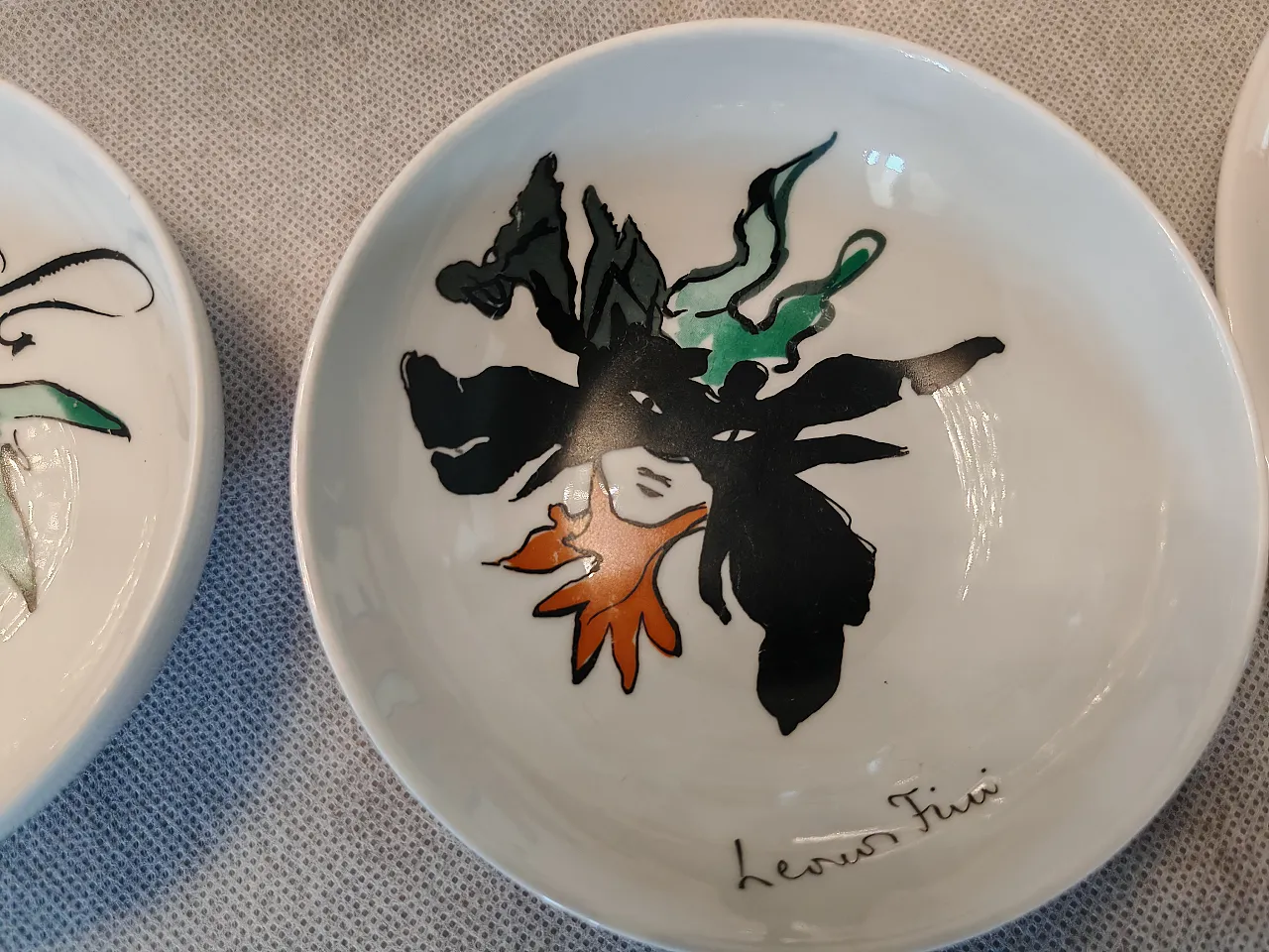 Leonor Fini Le Maschere service Verbano Laveno, 1951 7