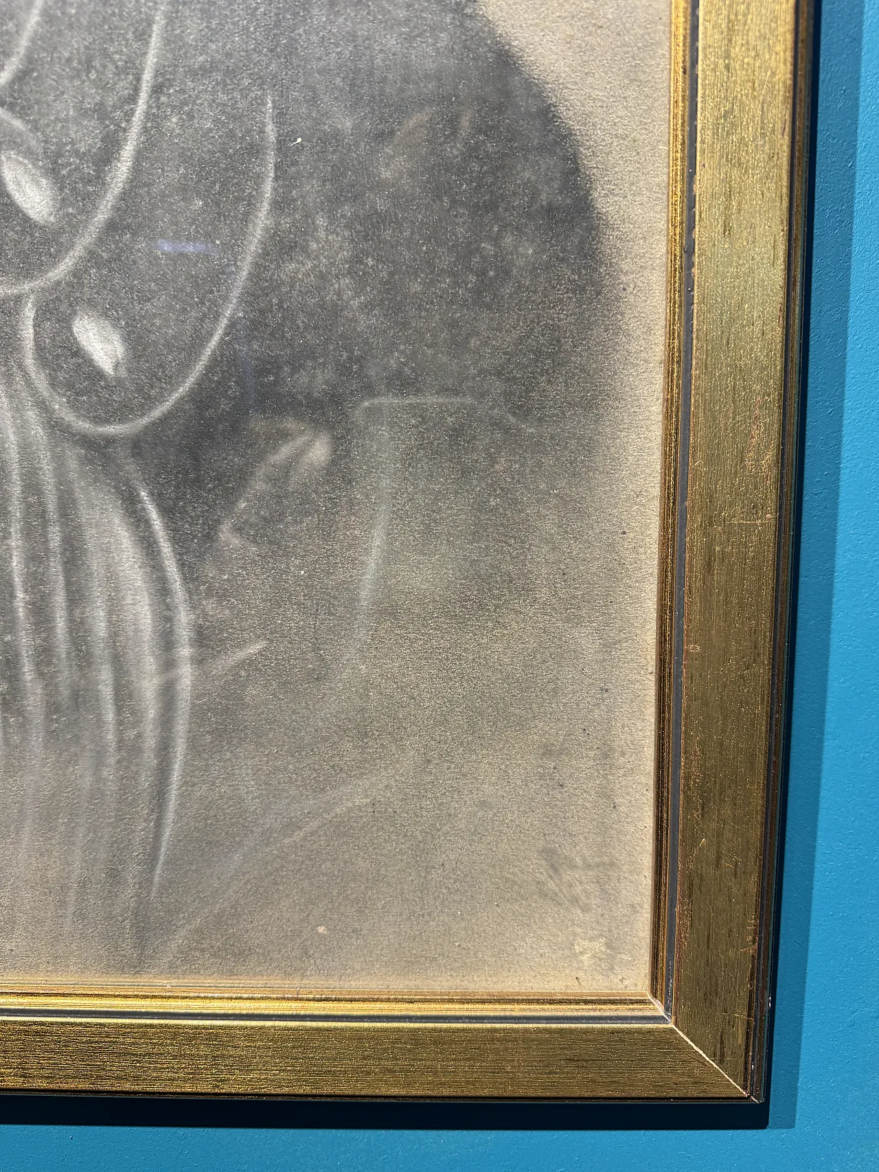 Ritratto realizzato a carboncino su carta, di dama, primo '900 9