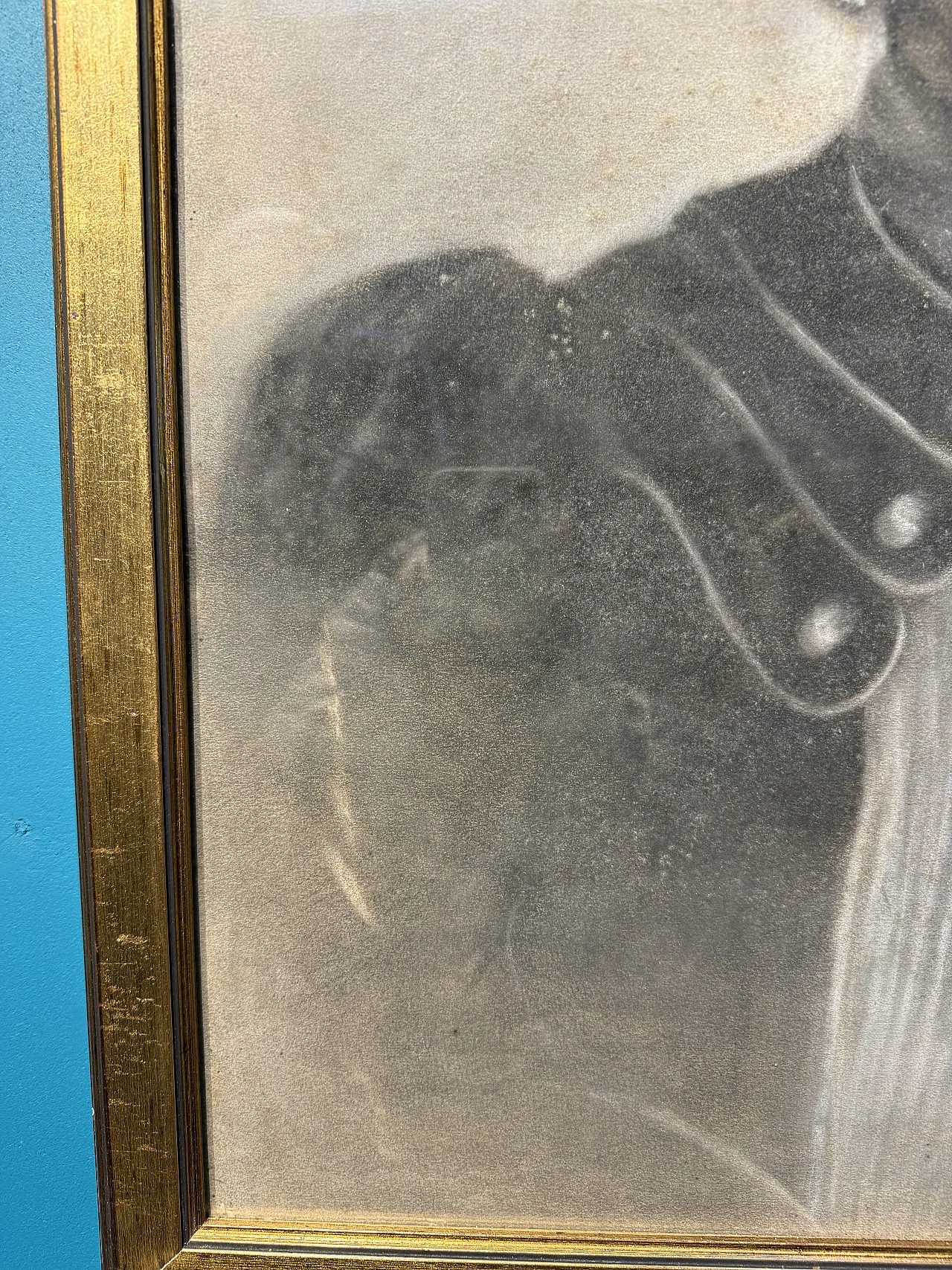 Ritratto realizzato a carboncino su carta, di dama, primo '900 11