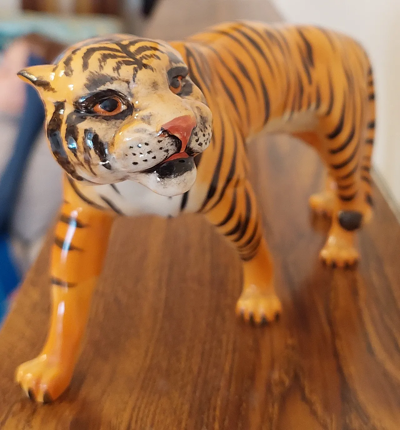 Beswick England 1486 tiger figurine in original ceramic, 50s 1