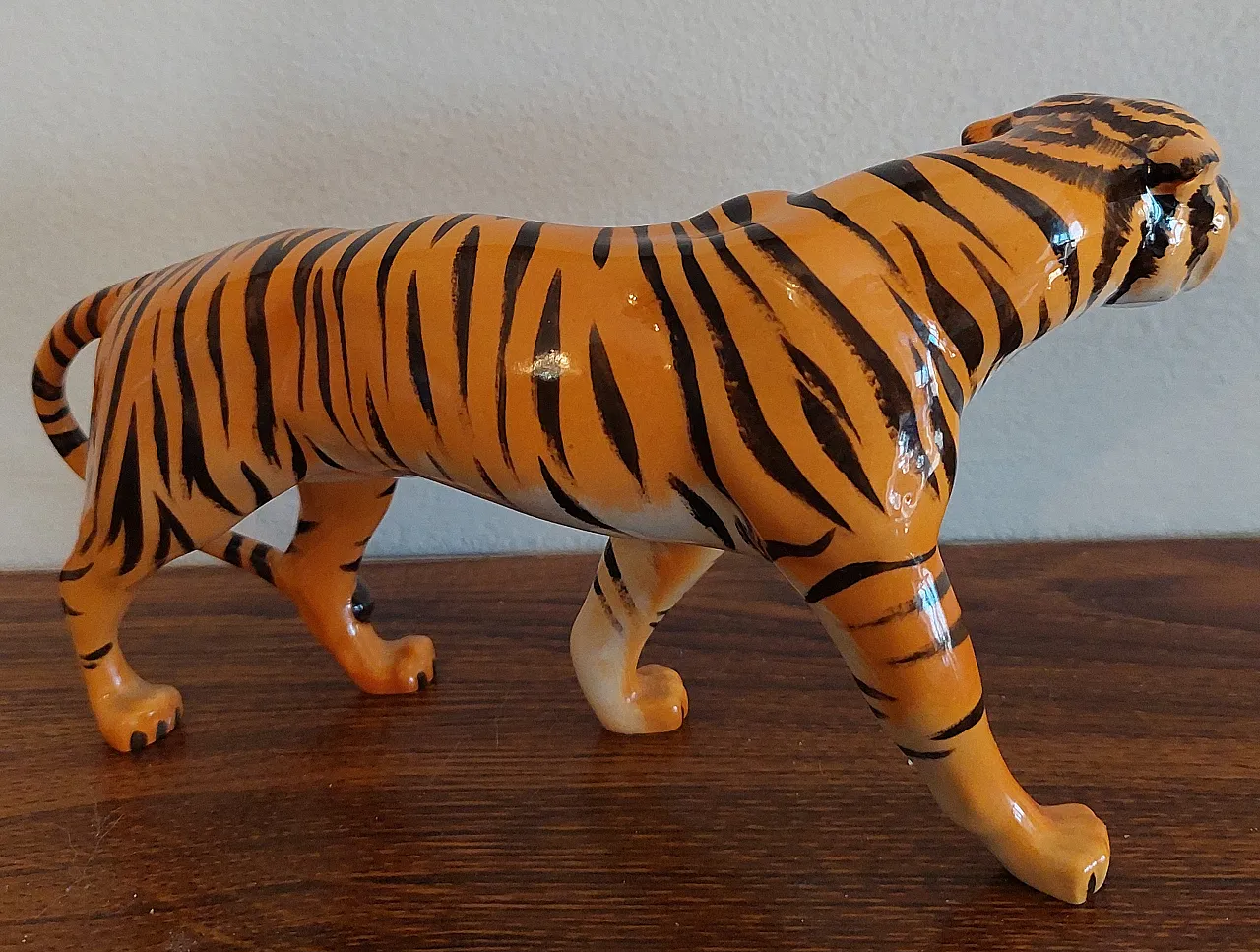 Beswick England 1486 tiger figurine in original ceramic, 50s 3