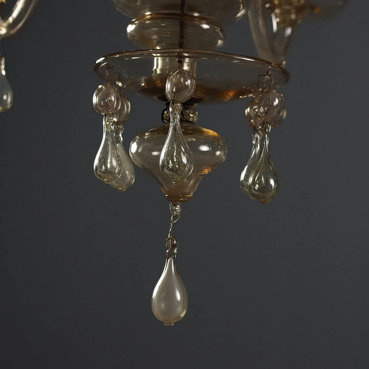 Lampadario in vetro soffiato Veneziano, '900 6