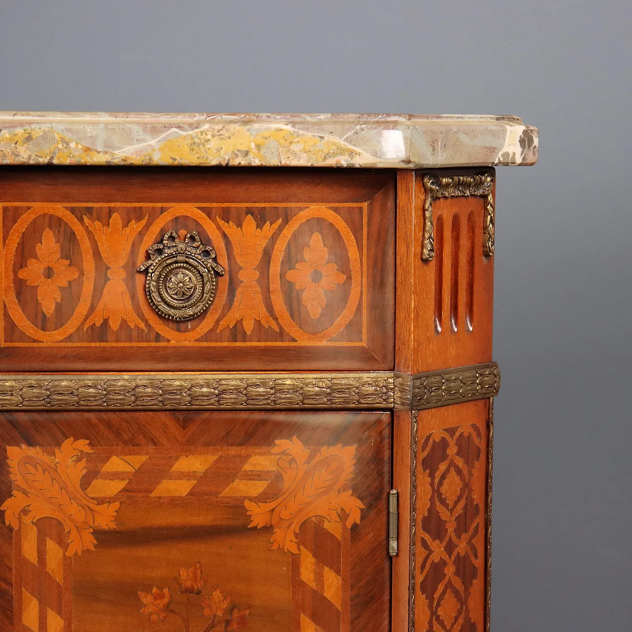 Cassettone in stile Napoleone III in legno, '900 7