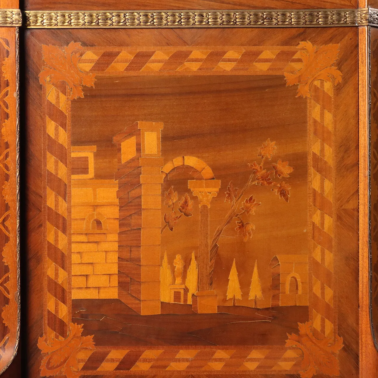 Cassettone in stile Napoleone III in legno, '900 8