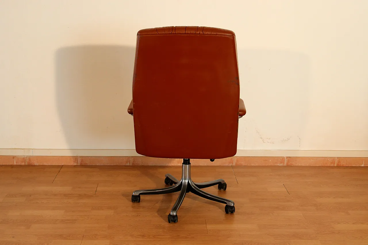 Sedia da ufficio Tecno P126 di Osvaldo Borsani per Tecno, anni '60 6