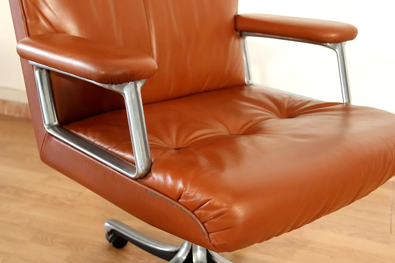 Sedia da ufficio Tecno P126 di Osvaldo Borsani per Tecno, anni '60 9