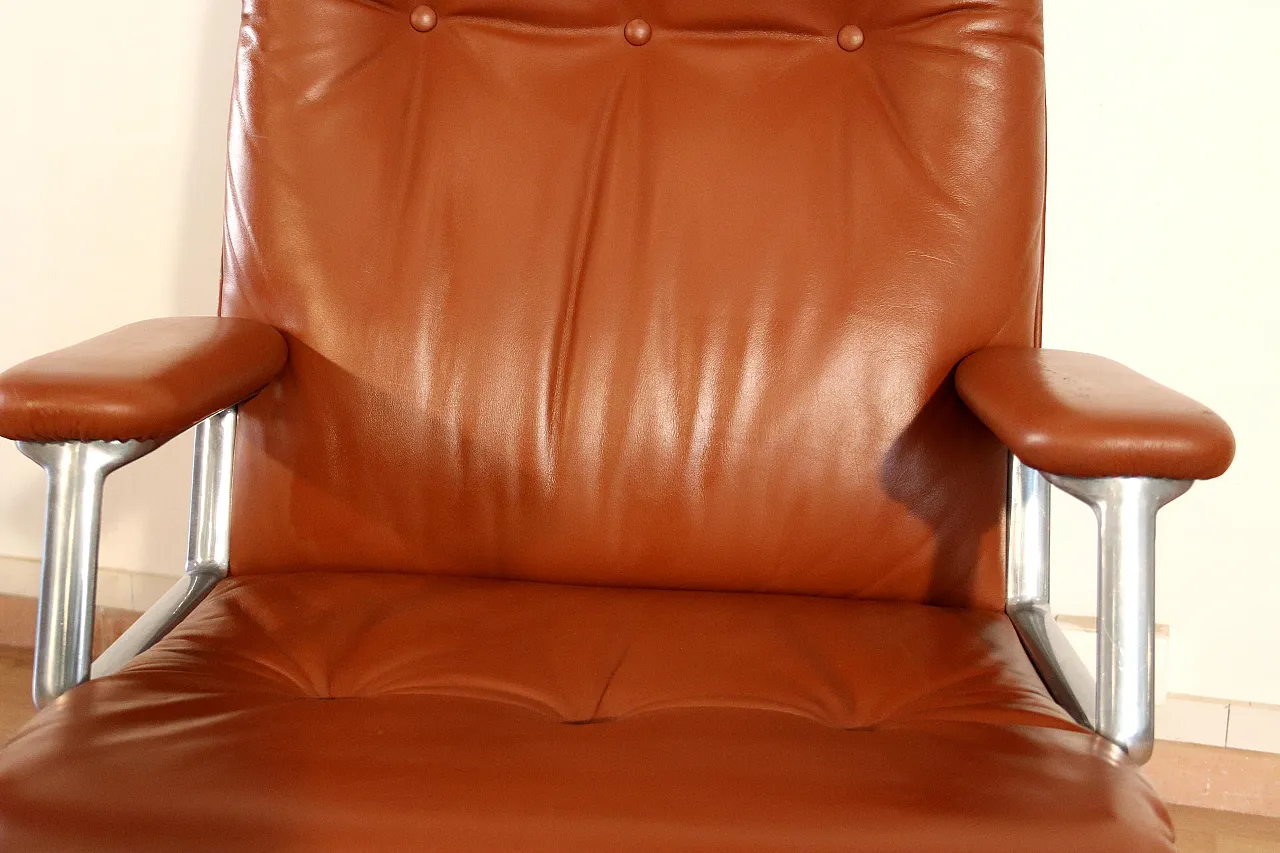 Sedia da ufficio Tecno P126 di Osvaldo Borsani per Tecno, anni '60 12