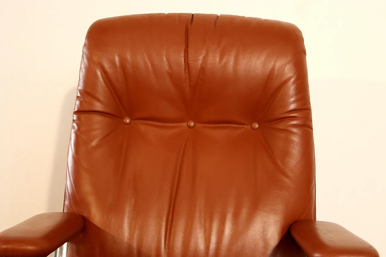 Sedia da ufficio Tecno P126 di Osvaldo Borsani per Tecno, anni '60 13