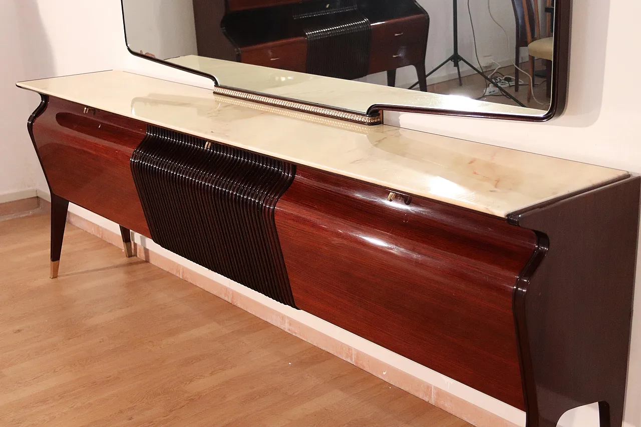 Credenza Mid-Century in legno di Osvaldo Borsani, anni '50 10