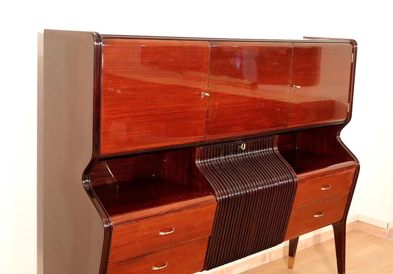 Credenza Mid-Century Osvaldo Borsani in legno, anni '50 9