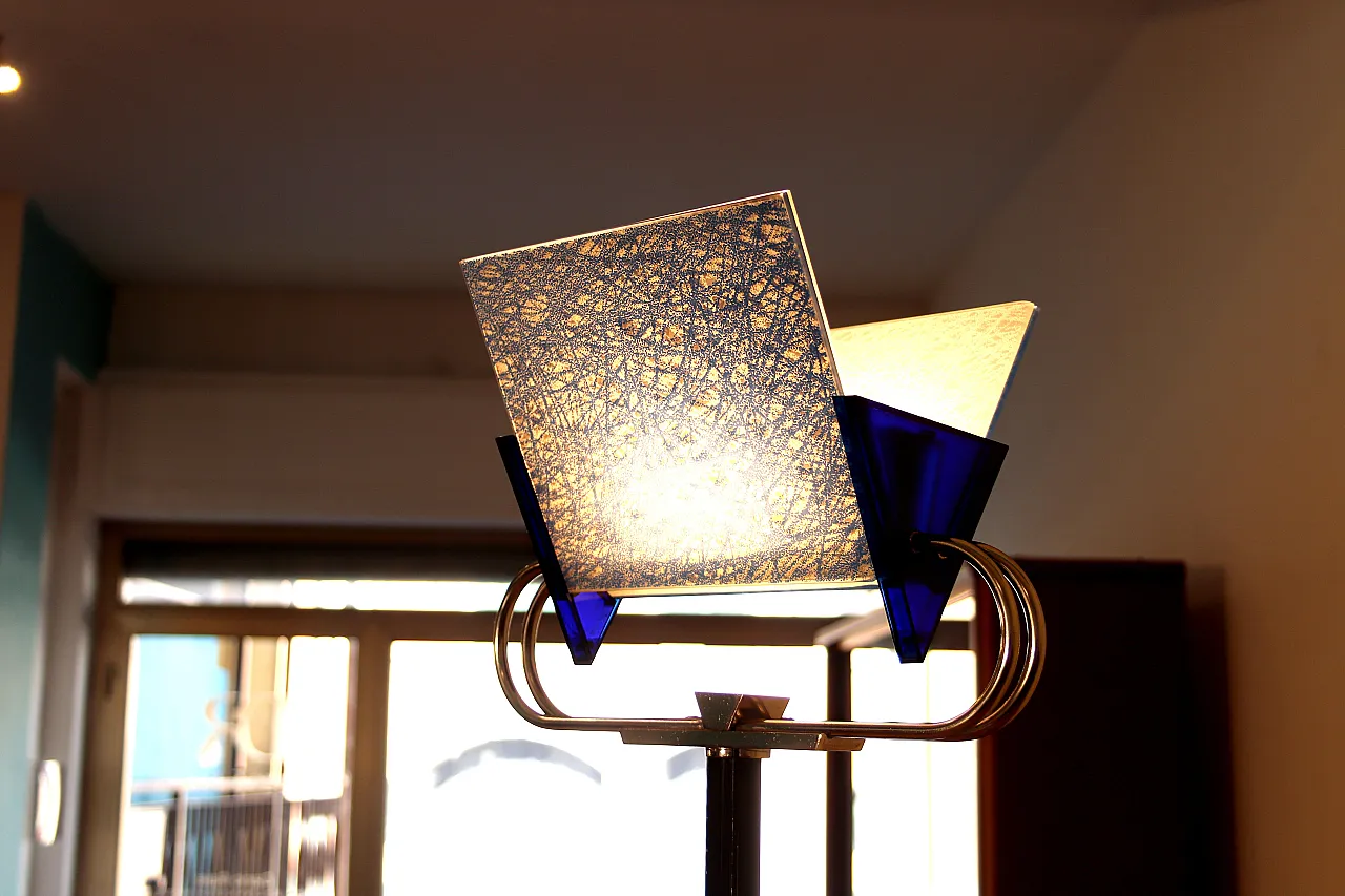 Lampada Triana di Arteluce, Perry King e Santiago Miranda, anni '80 7