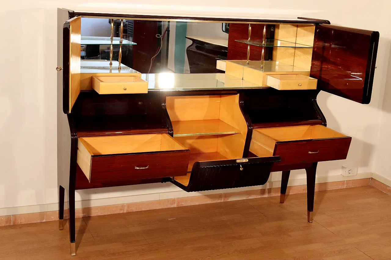 Credenza Mid-Century Osvaldo Borsani in legno, anni '50 14