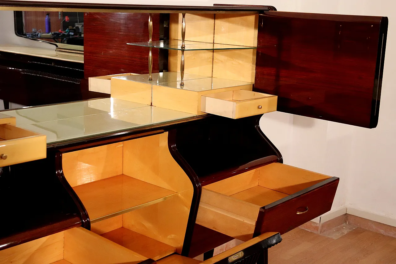 Credenza Mid-Century Osvaldo Borsani in legno, anni '50 15