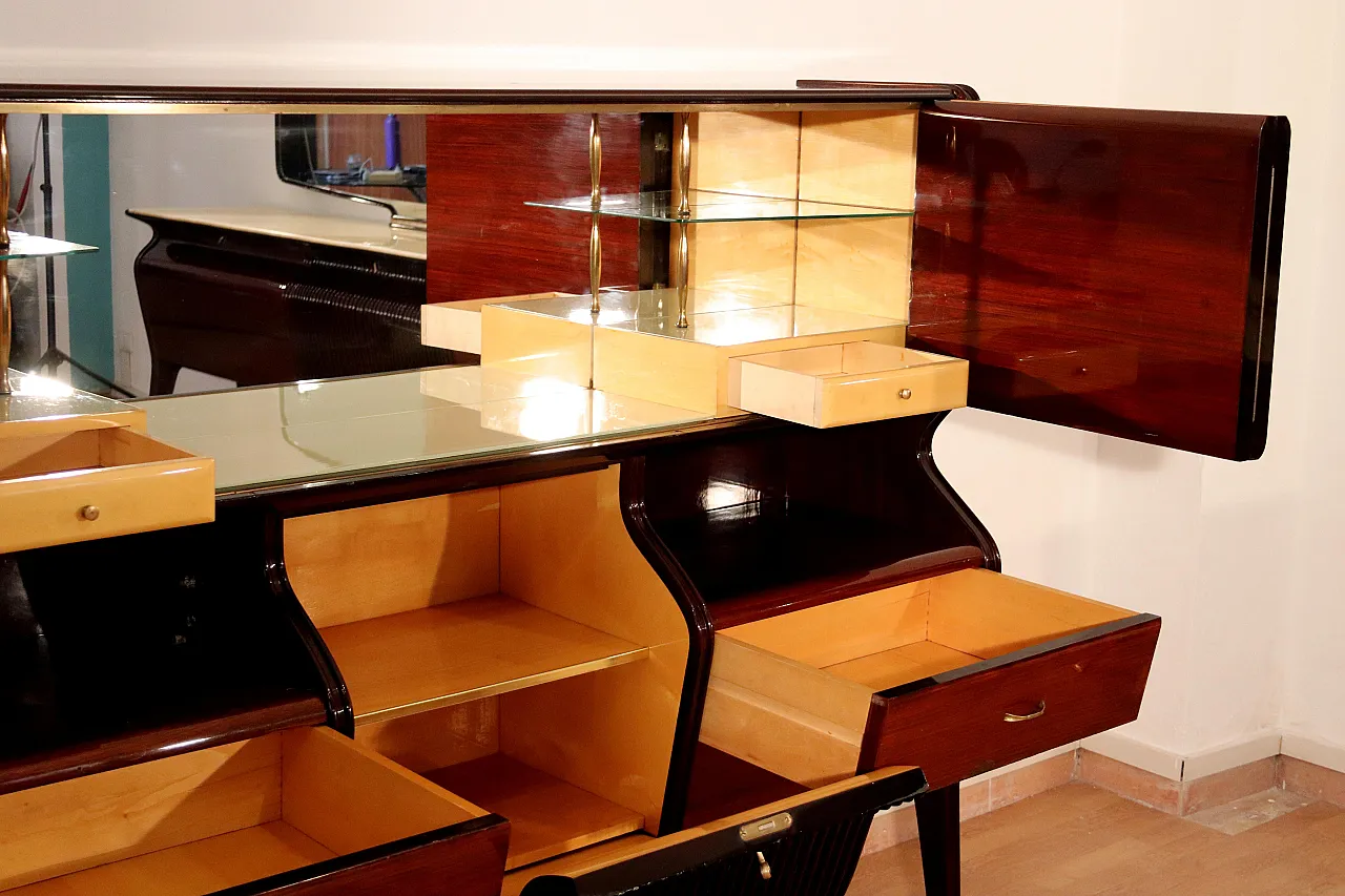 Credenza Mid-Century Osvaldo Borsani in legno, anni '50 16