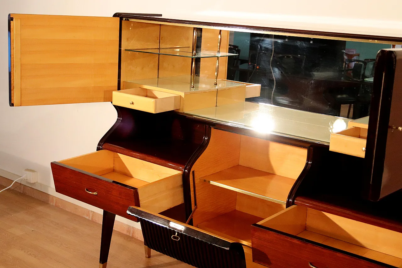 Credenza Mid-Century Osvaldo Borsani in legno, anni '50 17