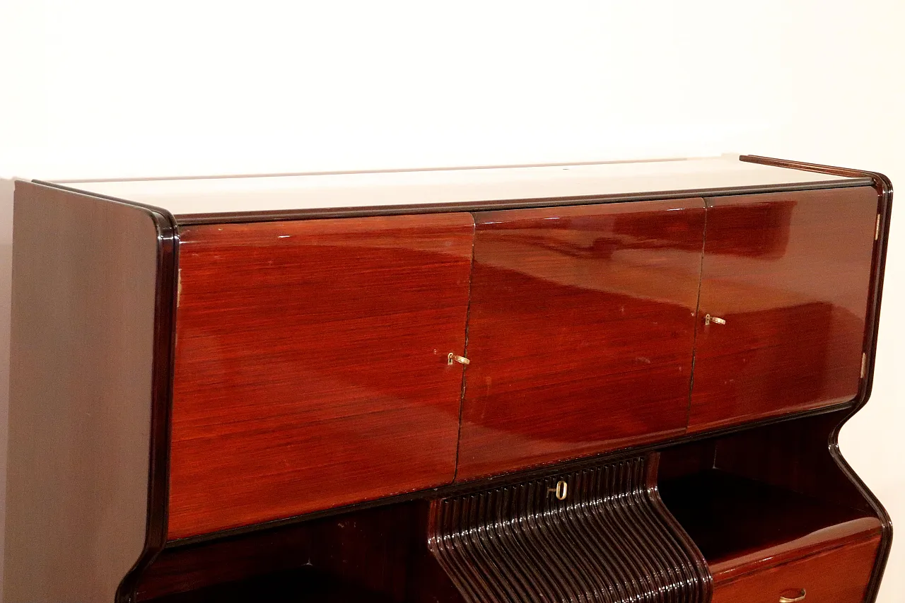 Credenza Mid-Century Osvaldo Borsani in legno, anni '50 18