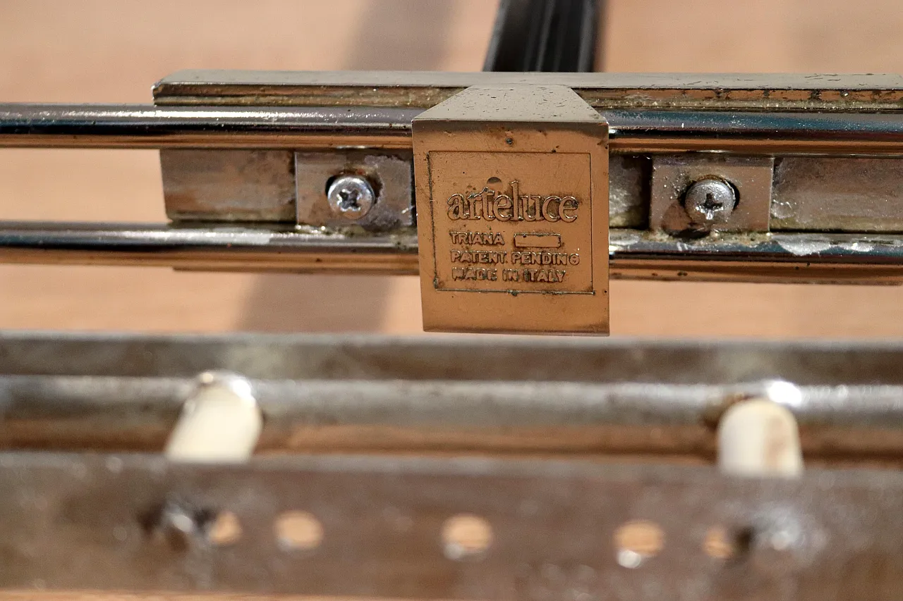 Lampada Triana di Arteluce, Perry King e Santiago Miranda, anni '80 16