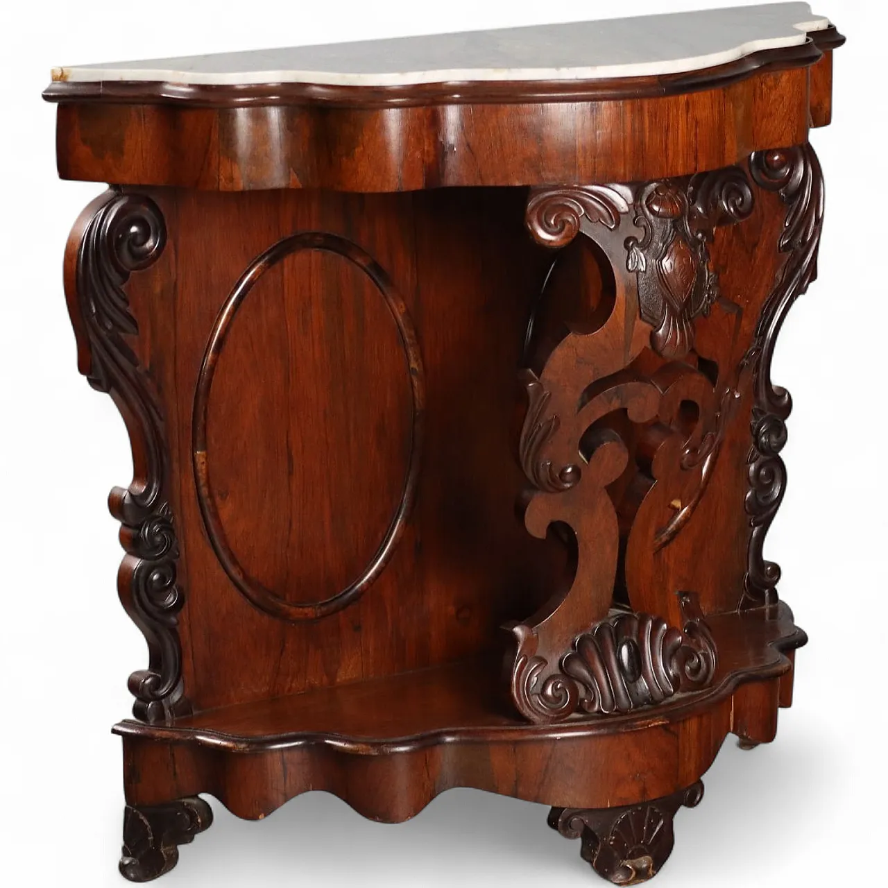 Louis Philippe console in rosewood, 19th century 11